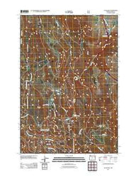 Glass Hill Oregon Historical topographic map, 1:24000 scale, 7.5 X 7.5 Minute, Year 2011