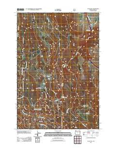 Glass Hill Oregon Historical topographic map, 1:24000 scale, 7.5 X 7.5 Minute, Year 2011