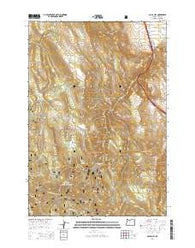Glass Hill Oregon Current topographic map, 1:24000 scale, 7.5 X 7.5 Minute, Year 2014