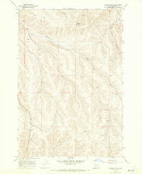 Gleason Butte Oregon Historical topographic map, 1:24000 scale, 7.5 X 7.5 Minute, Year 1968