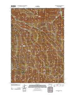 Gleason Butte Oregon Historical topographic map, 1:24000 scale, 7.5 X 7.5 Minute, Year 2011