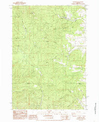 Glenbrook Oregon Historical topographic map, 1:24000 scale, 7.5 X 7.5 Minute, Year 1984