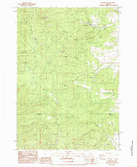 Glenbrook Oregon Historical topographic map, 1:24000 scale, 7.5 X 7.5 Minute, Year 1984