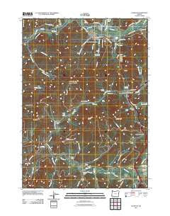 Glendale Oregon Historical topographic map, 1:24000 scale, 7.5 X 7.5 Minute, Year 2011