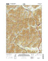 Glendale Oregon Current topographic map, 1:24000 scale, 7.5 X 7.5 Minute, Year 2014