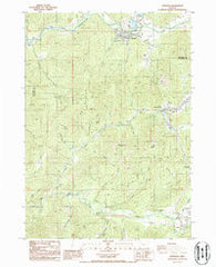 Glendale Oregon Historical topographic map, 1:24000 scale, 7.5 X 7.5 Minute, Year 1986