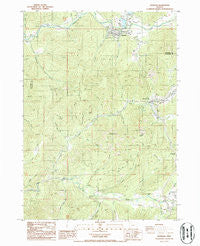Glendale Oregon Historical topographic map, 1:24000 scale, 7.5 X 7.5 Minute, Year 1986