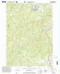 Glendale Oregon Historical topographic map, 1:24000 scale, 7.5 X 7.5 Minute, Year 1996