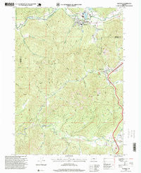 Glendale Oregon Historical topographic map, 1:24000 scale, 7.5 X 7.5 Minute, Year 1996