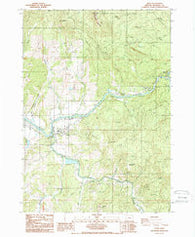 Glide Oregon Historical topographic map, 1:24000 scale, 7.5 X 7.5 Minute, Year 1987