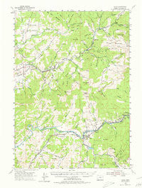 Glide Oregon Historical topographic map, 1:62500 scale, 15 X 15 Minute, Year 1954
