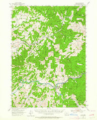 Glide Oregon Historical topographic map, 1:62500 scale, 15 X 15 Minute, Year 1954