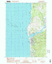 Gold Beach Oregon Historical topographic map, 1:24000 scale, 7.5 X 7.5 Minute, Year 1986
