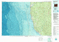 Gold Beach Oregon Historical topographic map, 1:100000 scale, 30 X 60 Minute, Year 1993