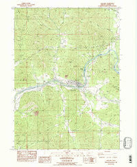 Gold Hill Oregon Historical topographic map, 1:24000 scale, 7.5 X 7.5 Minute, Year 1983