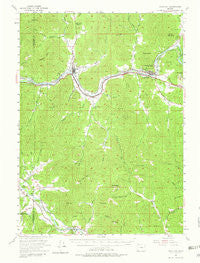 Gold Hill Oregon Historical topographic map, 1:62500 scale, 15 X 15 Minute, Year 1954