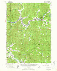 Gold Hill Oregon Historical topographic map, 1:62500 scale, 15 X 15 Minute, Year 1954