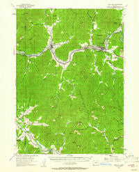 Gold Hill Oregon Historical topographic map, 1:62500 scale, 15 X 15 Minute, Year 1954