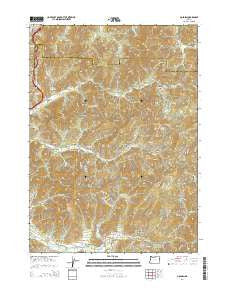 Golden Oregon Current topographic map, 1:24000 scale, 7.5 X 7.5 Minute, Year 2014