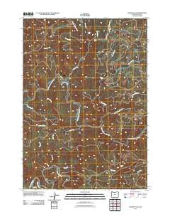 Golden Falls Oregon Historical topographic map, 1:24000 scale, 7.5 X 7.5 Minute, Year 2011