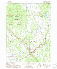 Goodlow Mountain Oregon Historical topographic map, 1:24000 scale, 7.5 X 7.5 Minute, Year 1988