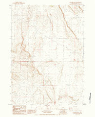 Goodrich Well Oregon Historical topographic map, 1:24000 scale, 7.5 X 7.5 Minute, Year 1984