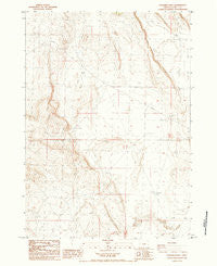 Goodrich Well Oregon Historical topographic map, 1:24000 scale, 7.5 X 7.5 Minute, Year 1984
