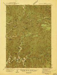 Goodwin Peak Oregon Historical topographic map, 1:62500 scale, 15 X 15 Minute, Year 1943