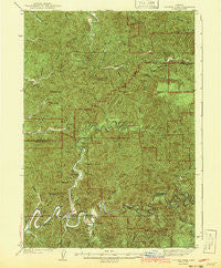 Goodwin Peak Oregon Historical topographic map, 1:62500 scale, 15 X 15 Minute, Year 1943