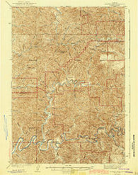 Goodwin Peak Oregon Historical topographic map, 1:62500 scale, 15 X 15 Minute, Year 1943