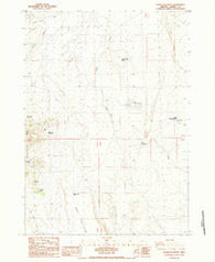 Goose Egg Butte Oregon Historical topographic map, 1:24000 scale, 7.5 X 7.5 Minute, Year 1984