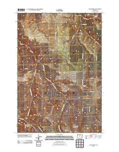 Gooseberry Oregon Historical topographic map, 1:24000 scale, 7.5 X 7.5 Minute, Year 2011