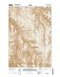 Gooseberry Oregon Current topographic map, 1:24000 scale, 7.5 X 7.5 Minute, Year 2014
