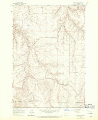 Gooseberry Oregon Historical topographic map, 1:24000 scale, 7.5 X 7.5 Minute, Year 1968