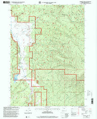 Gordon Lake Oregon Historical topographic map, 1:24000 scale, 7.5 X 7.5 Minute, Year 1998