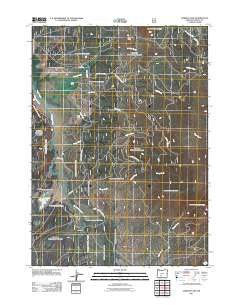 Gordon Lake Oregon Historical topographic map, 1:24000 scale, 7.5 X 7.5 Minute, Year 2011