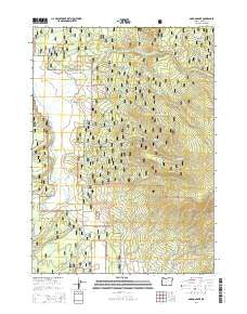 Gordon Lake Oregon Current topographic map, 1:24000 scale, 7.5 X 7.5 Minute, Year 2014