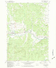 Grand Ronde Oregon Historical topographic map, 1:24000 scale, 7.5 X 7.5 Minute, Year 1979