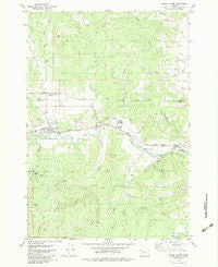Grand Ronde Oregon Historical topographic map, 1:24000 scale, 7.5 X 7.5 Minute, Year 1979