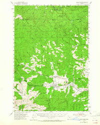 Grand Ronde Oregon Historical topographic map, 1:62500 scale, 15 X 15 Minute, Year 1955