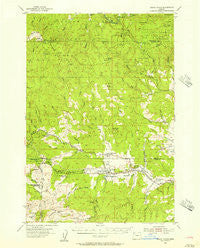 Grand Ronde Oregon Historical topographic map, 1:62500 scale, 15 X 15 Minute, Year 1955