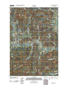 Grand Ronde Oregon Historical topographic map, 1:24000 scale, 7.5 X 7.5 Minute, Year 2011