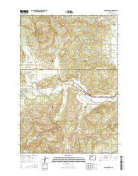 Grand Ronde Oregon Current topographic map, 1:24000 scale, 7.5 X 7.5 Minute, Year 2014