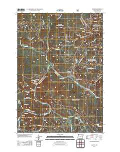 Granite Oregon Historical topographic map, 1:24000 scale, 7.5 X 7.5 Minute, Year 2011