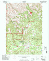 Granite Meadows Oregon Historical topographic map, 1:24000 scale, 7.5 X 7.5 Minute, Year 1995