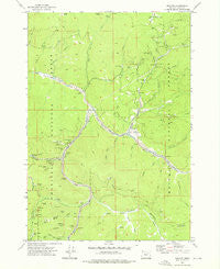 Granite Oregon Historical topographic map, 1:24000 scale, 7.5 X 7.5 Minute, Year 1972