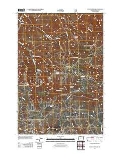 Granite Meadows Oregon Historical topographic map, 1:24000 scale, 7.5 X 7.5 Minute, Year 2011