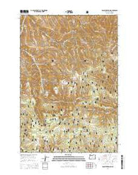 Granite Meadows Oregon Current topographic map, 1:24000 scale, 7.5 X 7.5 Minute, Year 2014
