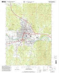 Grants Pass Oregon Historical topographic map, 1:24000 scale, 7.5 X 7.5 Minute, Year 1996