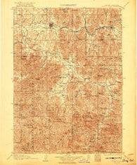 Grants Pass Oregon Historical topographic map, 1:125000 scale, 30 X 30 Minute, Year 1908